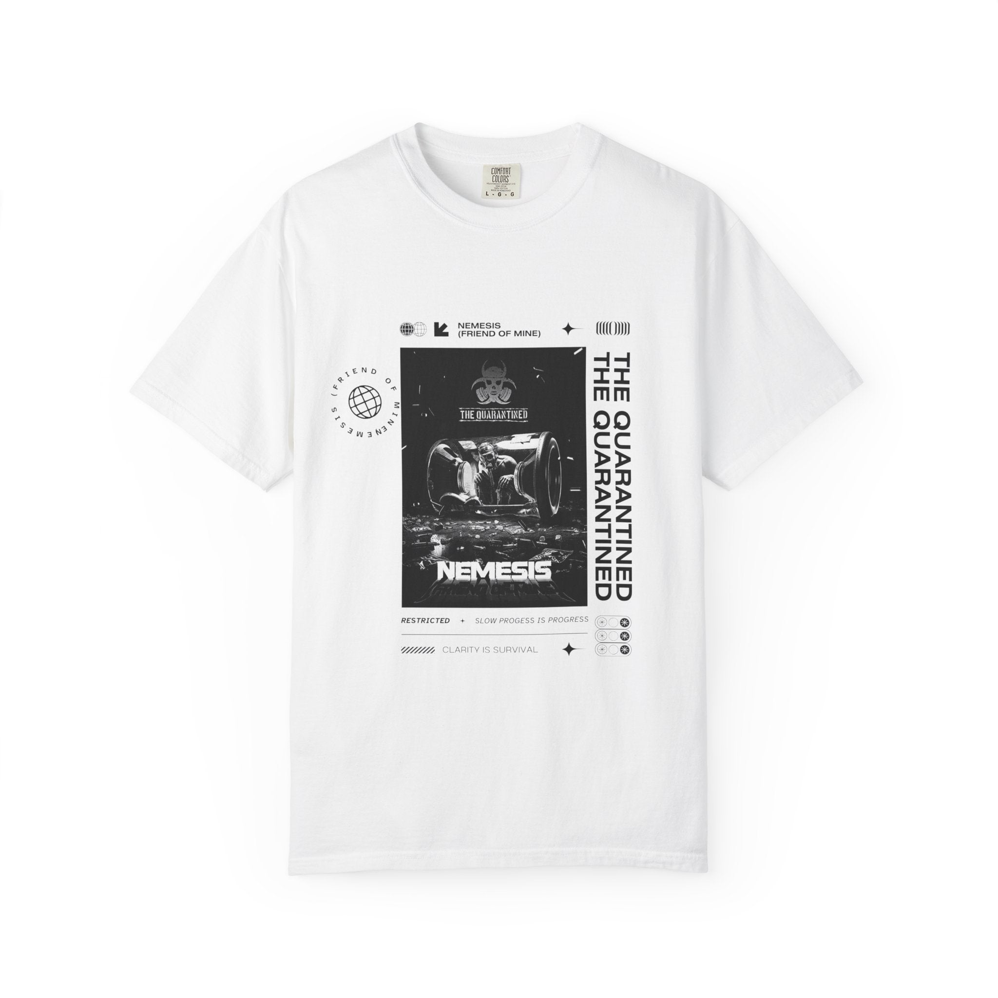 White Nemesis Quarantined Graphic T-Shirt