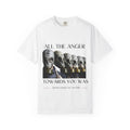 White “All the Anger Towards" Graphic Tee