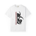 White Quarantined Biohazard Skull T-Shirt — "The Quarantined" Graphic Tee