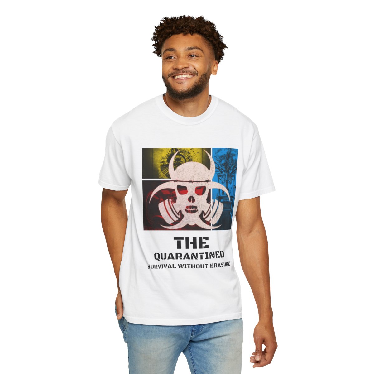 White Quarantined Graphic Tshirt