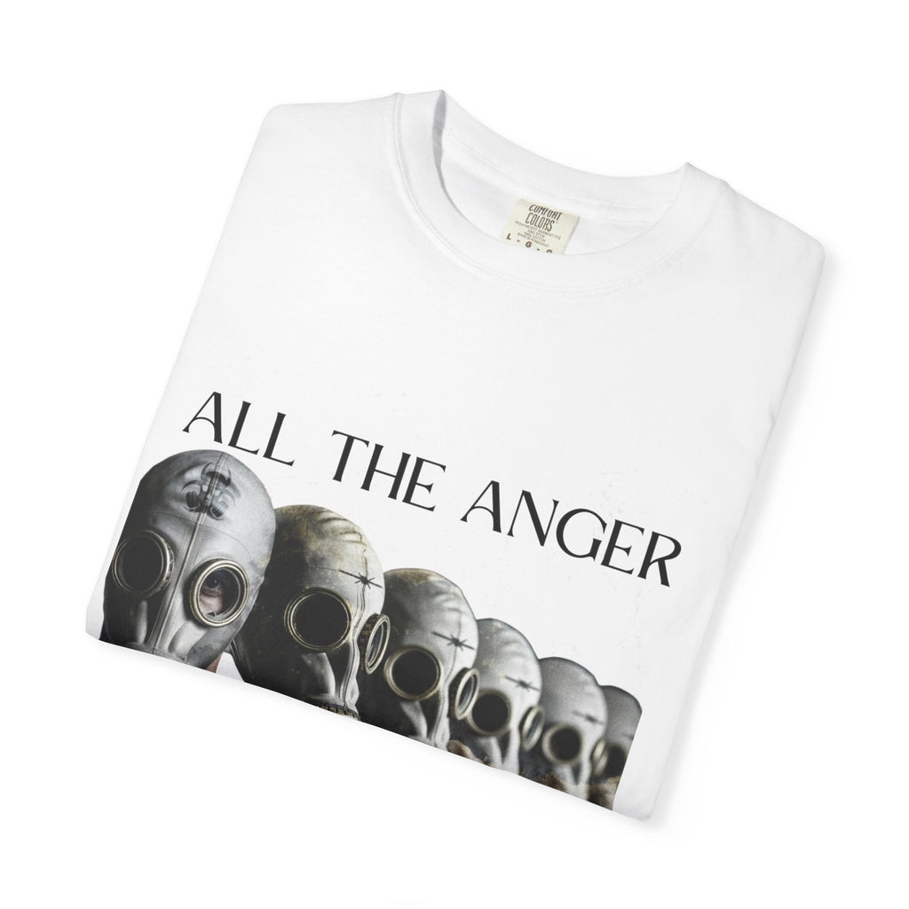 White “All the Anger Towards" Graphic Tee