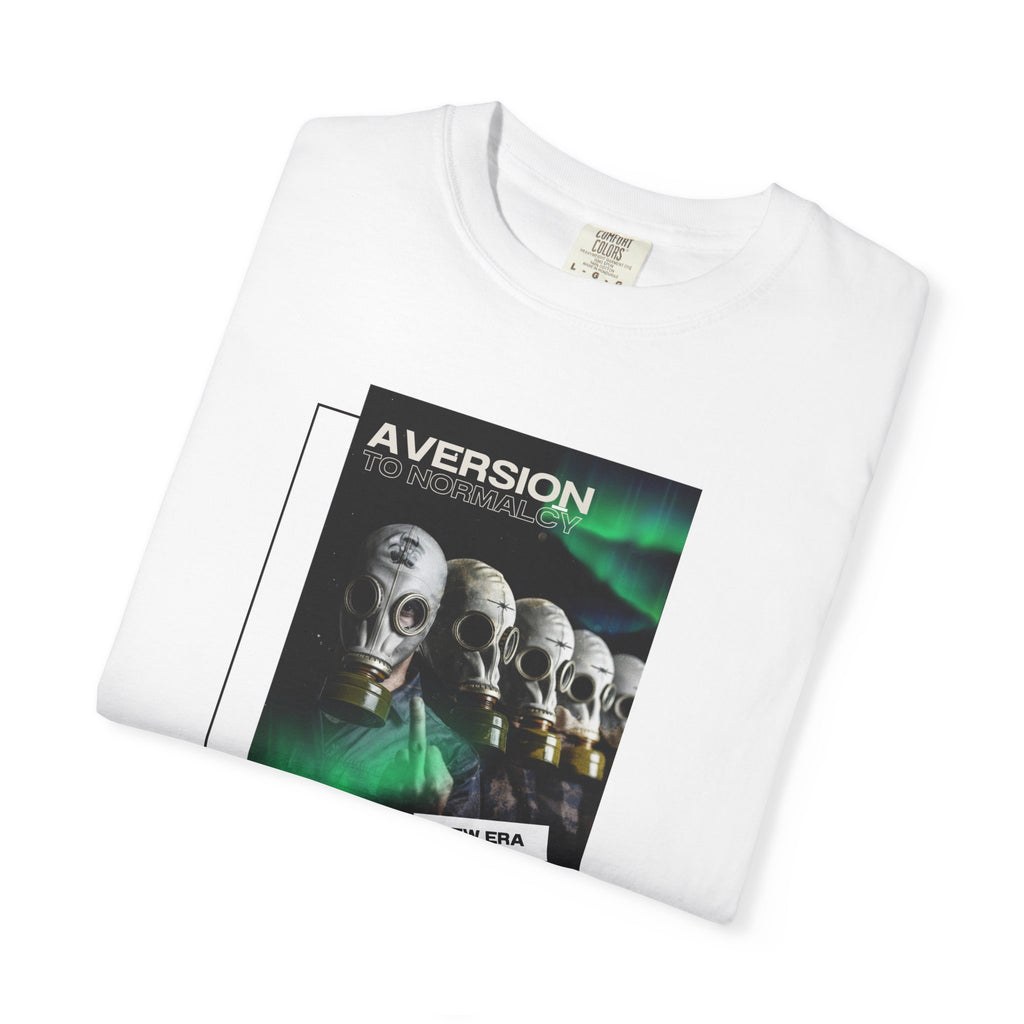 White "Aversion to Normalcy" Retro Sci‑Fi Tee