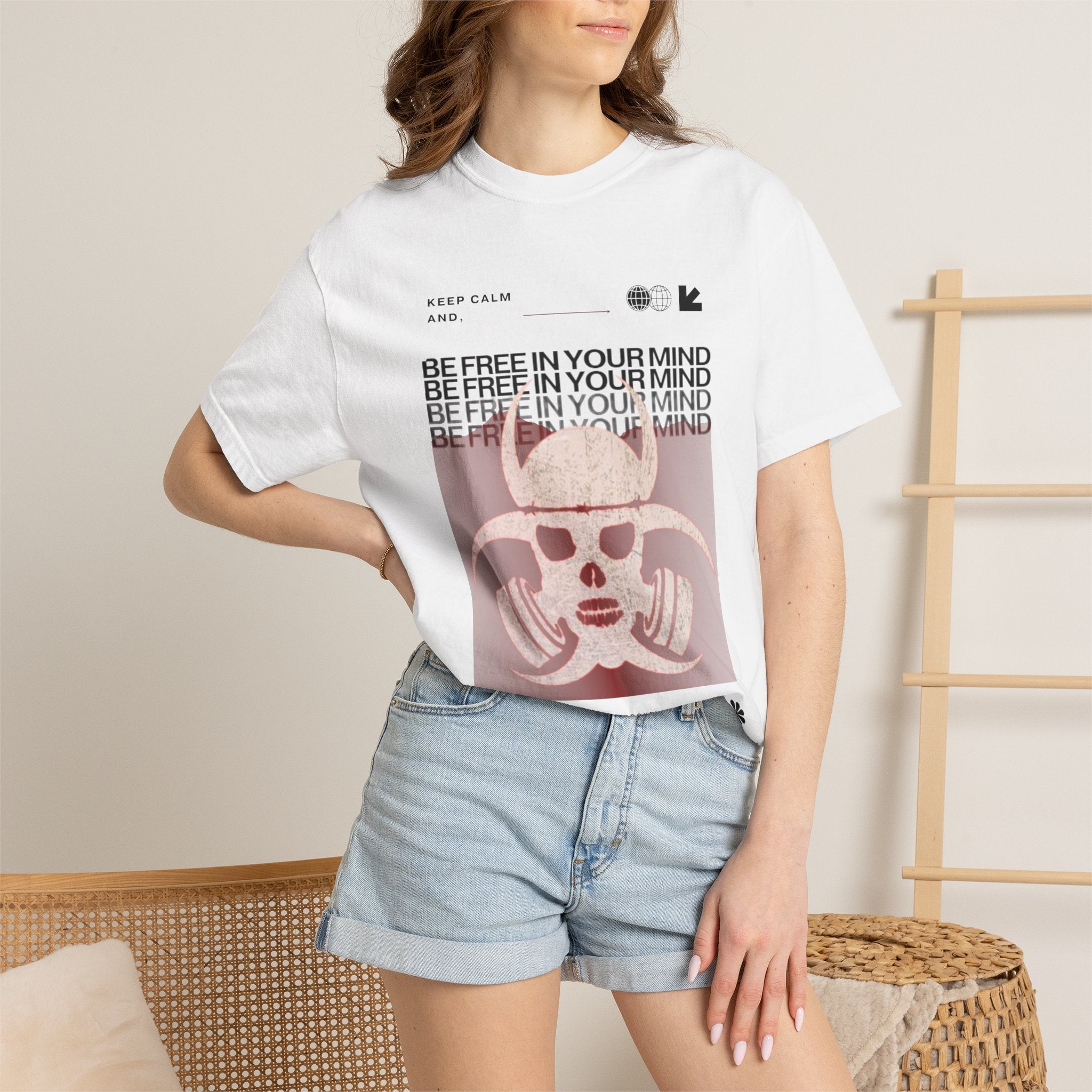White Be Free In Your Mind T-Shirt