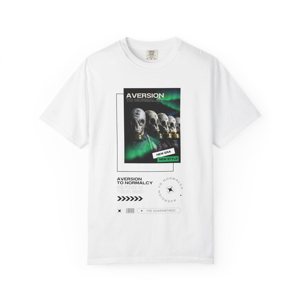 White "Aversion to Normalcy" Retro Sci‑Fi Tee